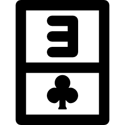 Three of clubs icon