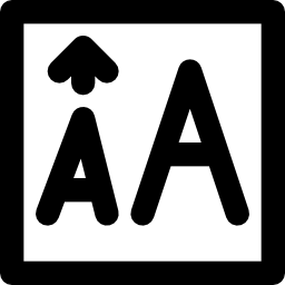 großbuchstaben icon