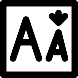 kleine letters icoon