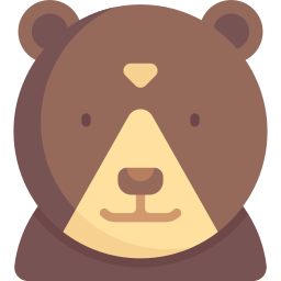 oso con gafas icono