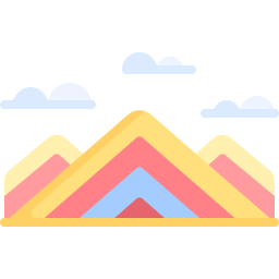 montagne arc-en-ciel Icône