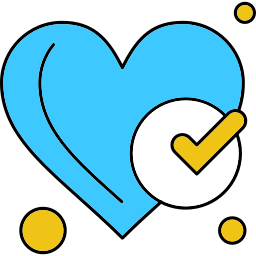 Heart check icon
