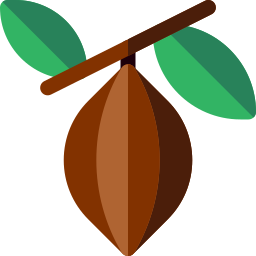 grano de cacao icono