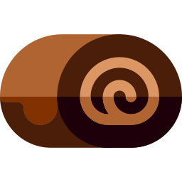 rollo de chocolate icono