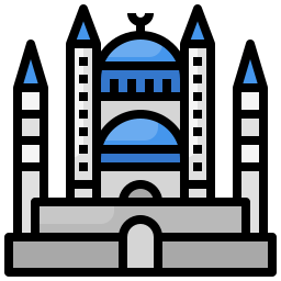 mosquée bleue Icône