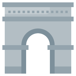 Arch of triumph icon