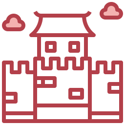 grande muraglia cinese icona