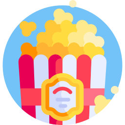 scatola di popcorn icona