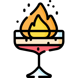 cóctel de fuego icono