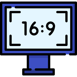 ratio d'écran Icône