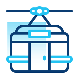 Cable car cabin icon