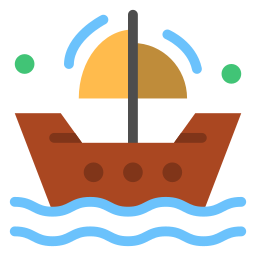 passeios de barco Ícone