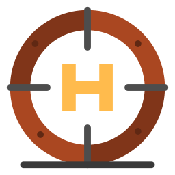 helikopterplatform icoon