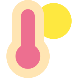 Hot temperature icon