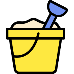 Sand bucket icon