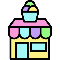 Ice cream shop icon