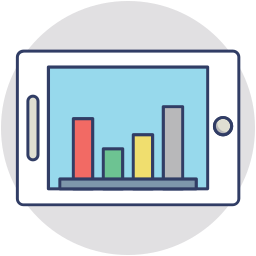 mobile analytics icon