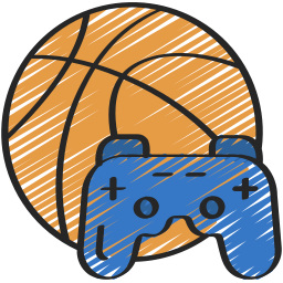 juego de baloncesto icono