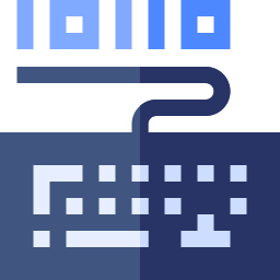 código binario icono