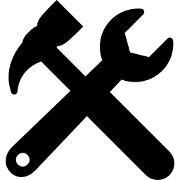 symbole de paramètres croisés d'outils pour l'interface Icône