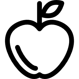 contorno di mela icona