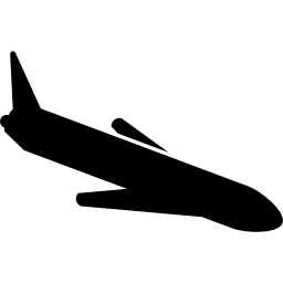 Landing airplane icon