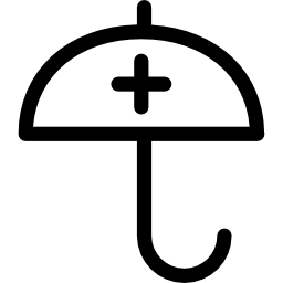 guarda-chuva com sinal de mais Ícone