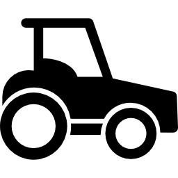 vue latérale du tracteur Icône