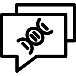 comunicación de chat médico icono