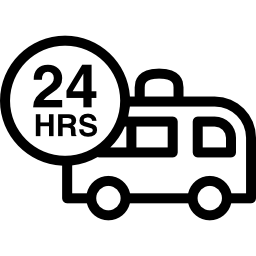 assistência de ambulância 24 horas Ícone