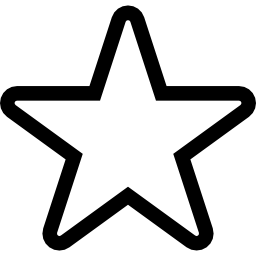 contorno de estrella icono