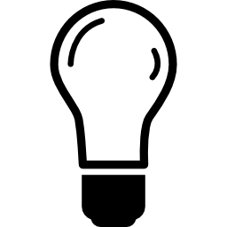 Lightbulb on icon