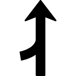 symbol zum zusammenführen von pfeilen icon