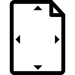 tamaño del documento icono