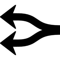tenedor de flecha icono