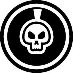 símbolo de interfaz pirata de cd para la piratería icono