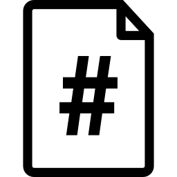 paginanummer document icoon