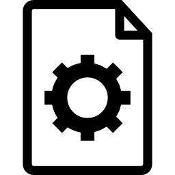 Document with gear icon