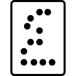 testo braille icona