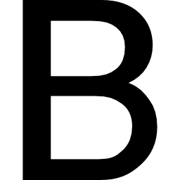 Font style bold icon
