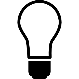 Light bulb off icon
