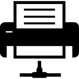 impresora de red icono