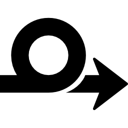 símbolo de lazo de flecha icono