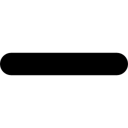 수평 위치에있는 선의 빼기 기호 icon