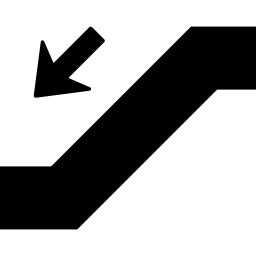 에스컬레이터 아래로 icon