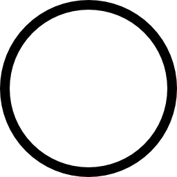 contorno del círculo icono
