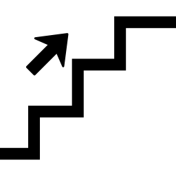 Stairs up icon
