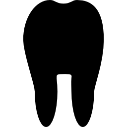 silueta de diente icono
