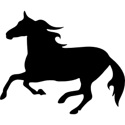 silhueta de cavalo Ícone