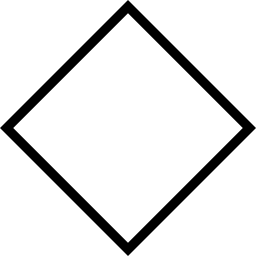 Rhomb outline icon